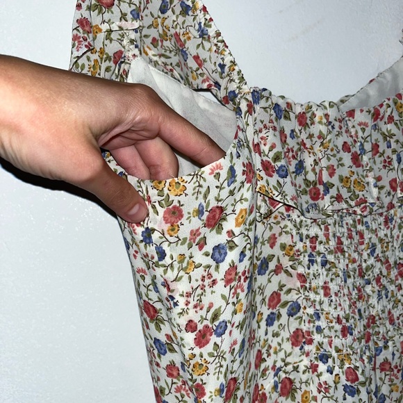 Reformation Paris Floral Ronan Mini Dress Size 6 - Picture 9 of 12